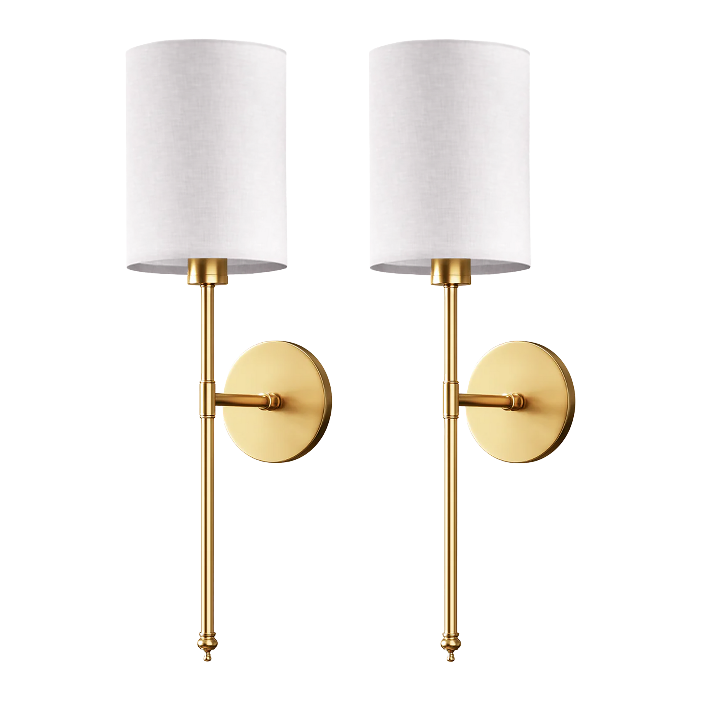 WIRELESS CYLINDRICAL WALL SCONCES (SET OF 2)