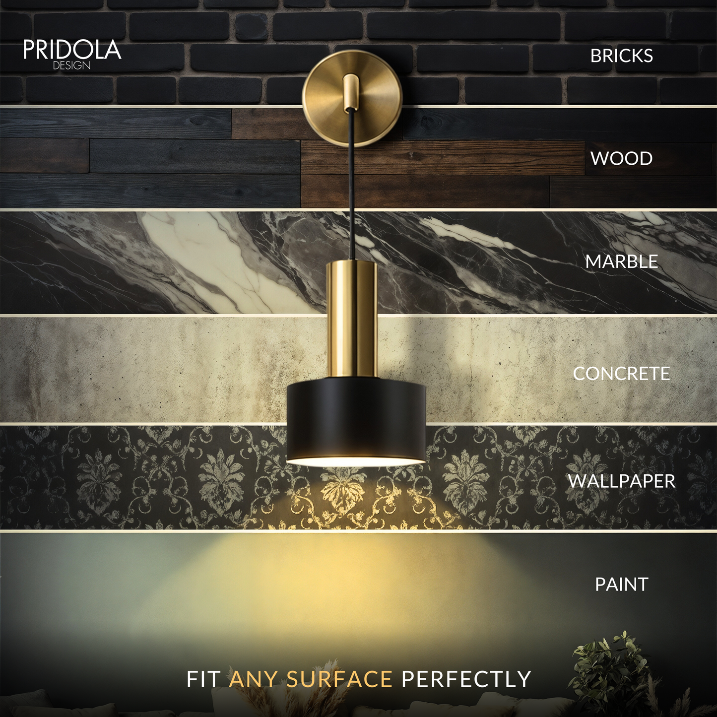 GLOWDROP WIRELESS WALL SCONCES (SET OF 2 + 2 BULBS FREE)